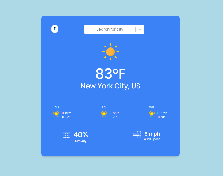 Weather API - Web Application for Weather Information